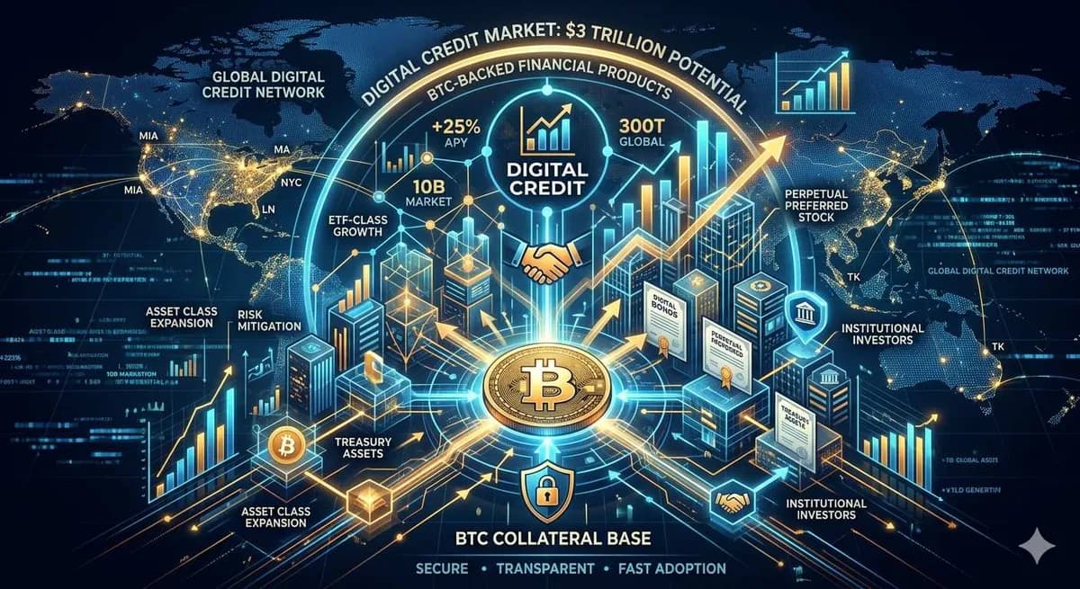 BTC 신용시장 ‘3조달러’ 전망…ETF급 속도로 급성장
