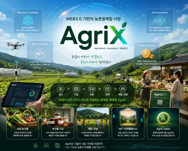 AGRI-X 토큰, 솔라나 기반 글로벌 DEX 상장…스마트팜 유통 혁신 생태계 본격 확대