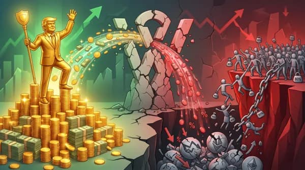 트럼프 일가 WLFI로 15억 달러 ‘잭팟’… 개인 투자자는 -85% ‘폭락’ 직격탄