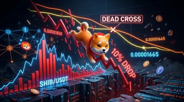 시바이누, 10% 급락에 데드크로스… 주요 지지선 이탈에 약세 심화