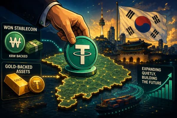 테더, 한국서 조용히 판 키운다…원화 스테이블코인부터 금 연동 자산까지 선점 포석