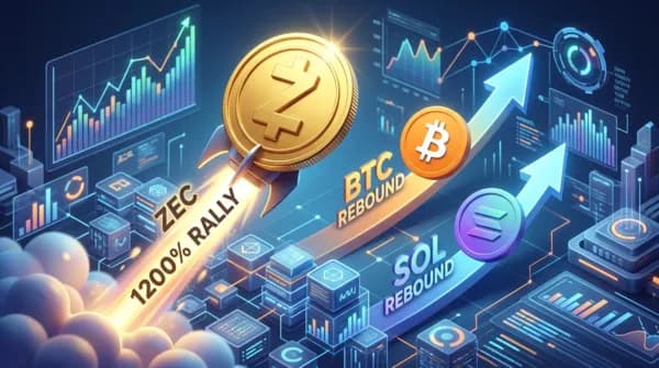 약세장 속 나홀로 폭발한 익명성 코인… 지캐시 랠리 독주 속 BTC·SOL ‘월말 촉매’ 대기 중