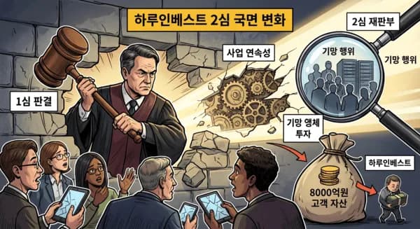 하루인베스트 8천억 먹튀 2심 반전…재판부 “사업 실패 아닌 대놓고 기망” 정조준