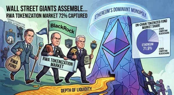 월가 공룡들 ‘이더리움’으로 헤쳐모여…RWA 토큰화 시장 72% 독점 체제 굳혔다
