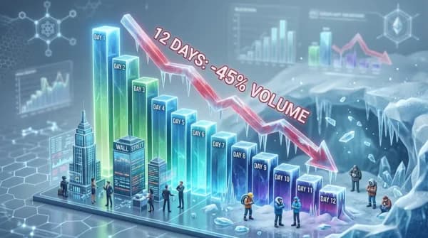 이더 거래량 12일새 45% 폭락