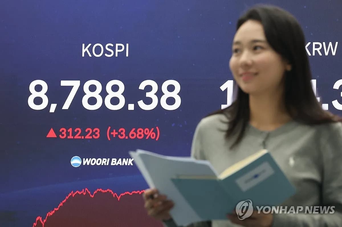 코스피 8,788.38로 사상 최고치 경신…'9천피' 기대감 고조 - TokenPost