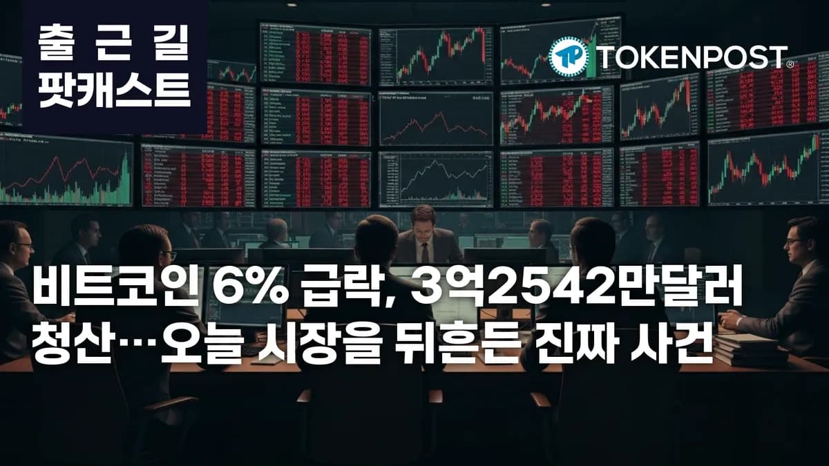 6월 3일 오전 팟캐스트 — 4912억 원 청산 충격, 비트코인 6만7000달러선 밀리며 시장 급랭 - TokenPost
