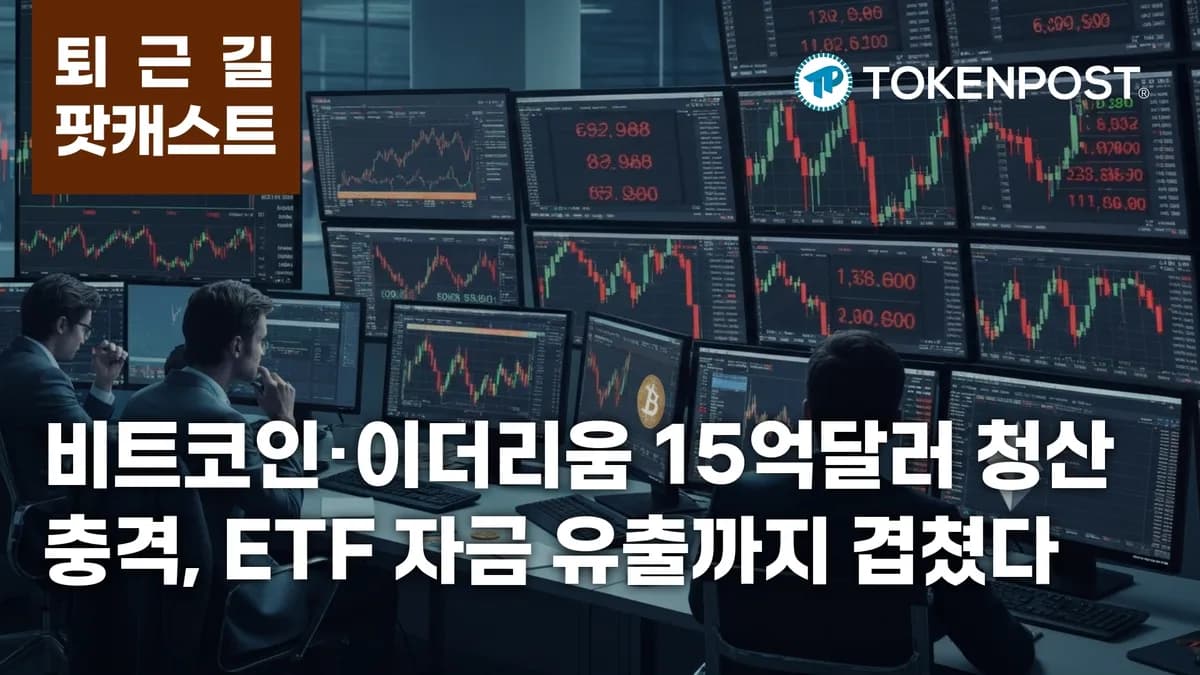 6월 3일 저녁 팟캐스트 — 15억달러 청산·비트코인 ETF 12일 연속 유출, 레버리지 롱 붕괴 - TokenPost
