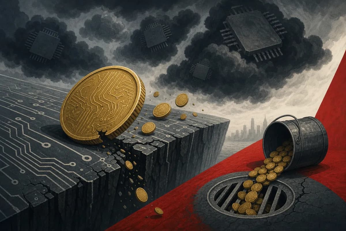 AI 랠리 꺾이자 비트코인 급락…ETF 유출까지 겹쳤다 - TokenPost