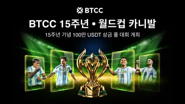 BTCC 거래소 15주년: 월드컵 카니발로 기념 이벤트 개막