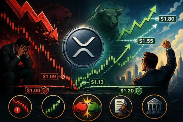 XRP, 1달러 초반까지 밀렸지만 끝난 건 아니다…과매도 구간서 1.80달러 반등론 다시 고개