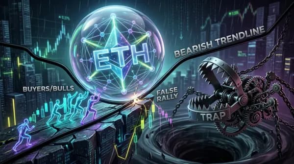 1,500달러 지지 후 기습 리바운드… 이더리움(ETH), ‘1,850달러 피보나치 벽’ 못 넘으면 불트랩 우려