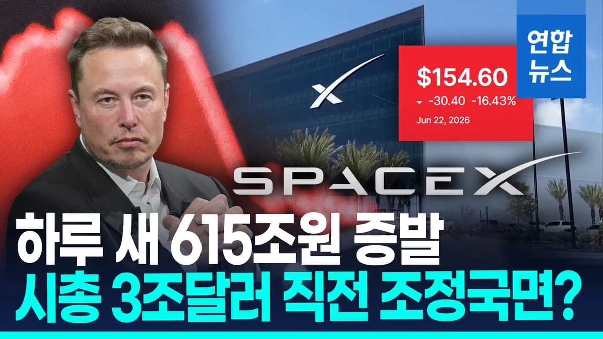 스페이스X 주가 급락: 상장 열흘 만에 시총 4천억달러 증발 - TokenPost