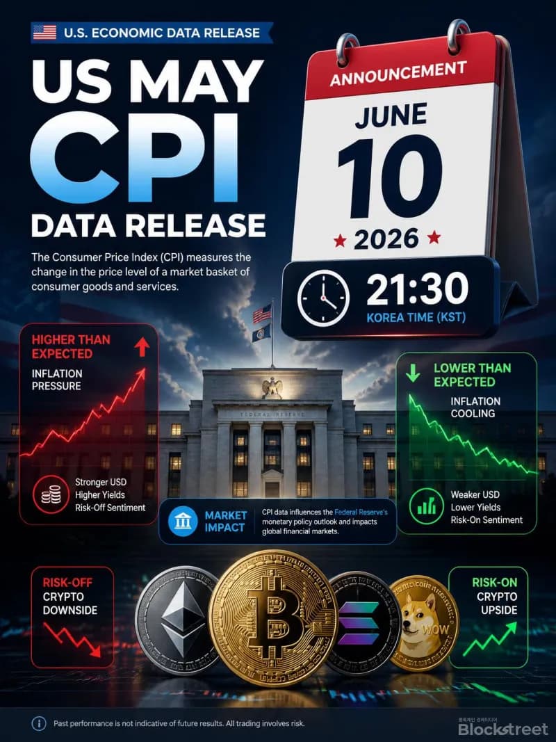 美 5월 CPI 오늘 밤 9시 30분 발표 - 블록스트리트