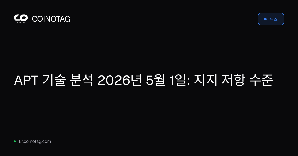 APT 기술 분석 2026년 5월 1일: 지지 저항 수준
